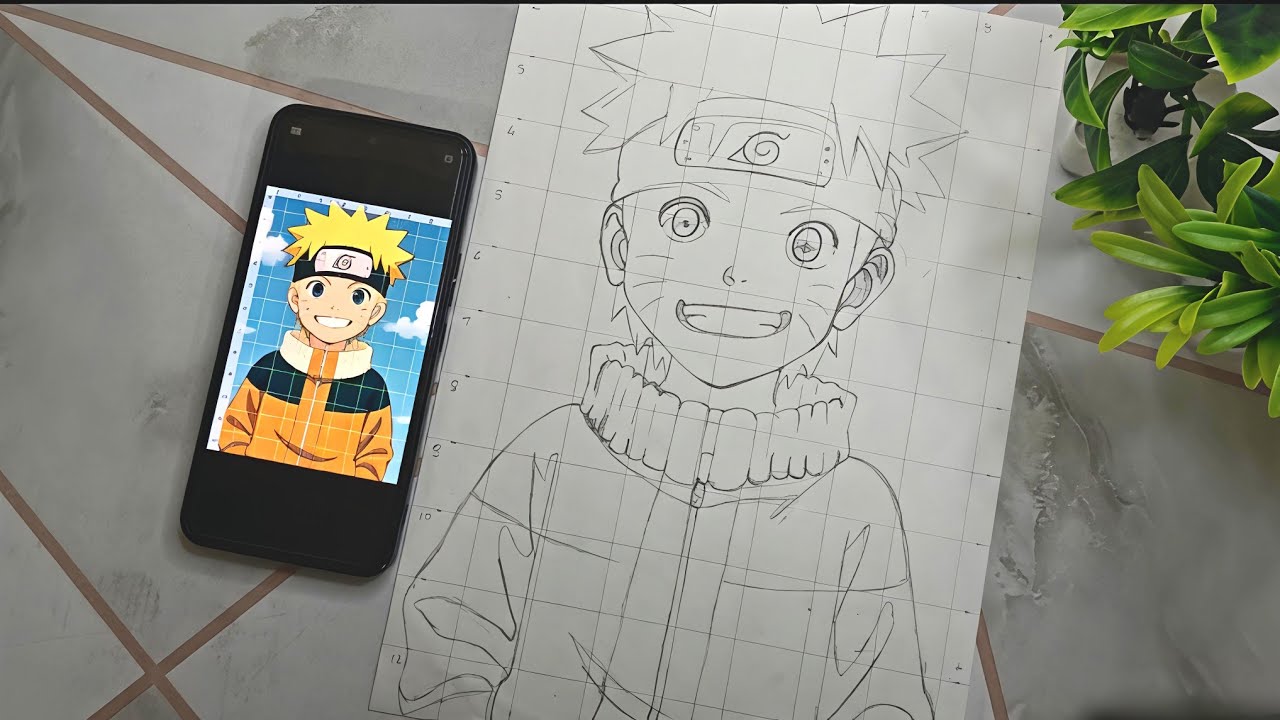 How To Draw Naruto Uzumaki with Kurama (Nine-Tails Fox) | Anime Drawing Step-by-Step Tutorial