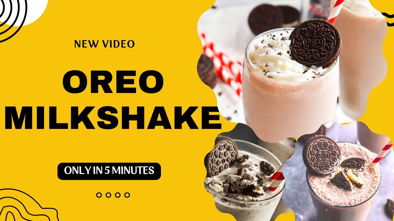 Oreo Milkshake | Oreo Milkshake Without Icecream | How To Make Oreo Milkshake In 2 Minutes