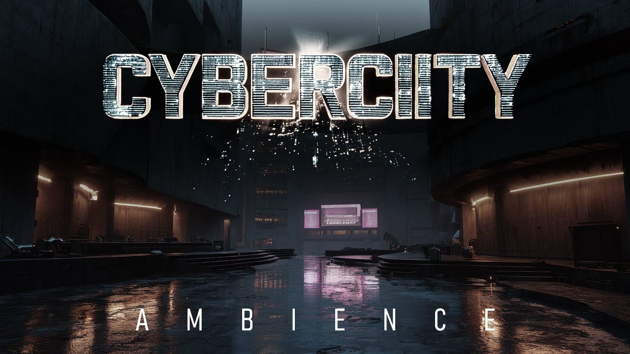 C Y B E R C I T Y | Rain Ambience (Rainy City + Ambient Spacewave)