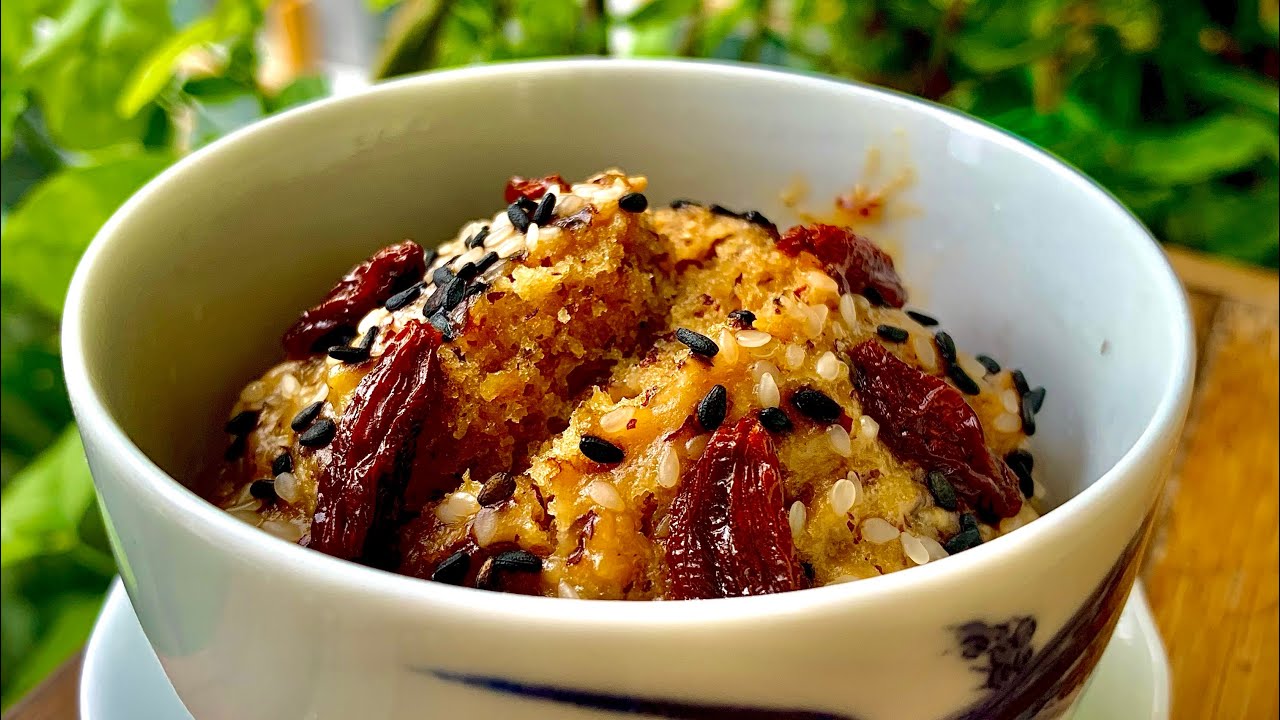 BÁNH TÁO ĐỎ KỶ TỬ HẤP MEN TỰ NHIÊN BỔ DƯỠNG DỄ LÀM/ SOURDOUGH DATES STEAM CAKE
