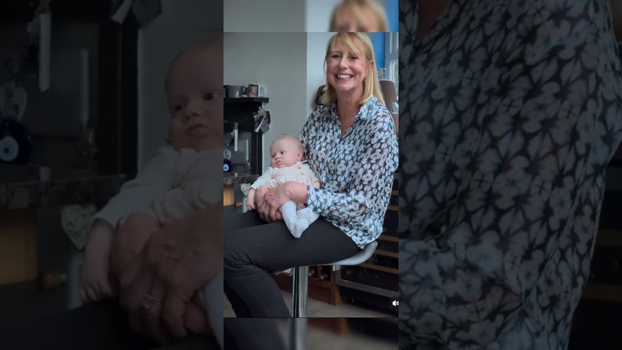 phoebe's reel on insta with louis and olive and other family and friends ♡