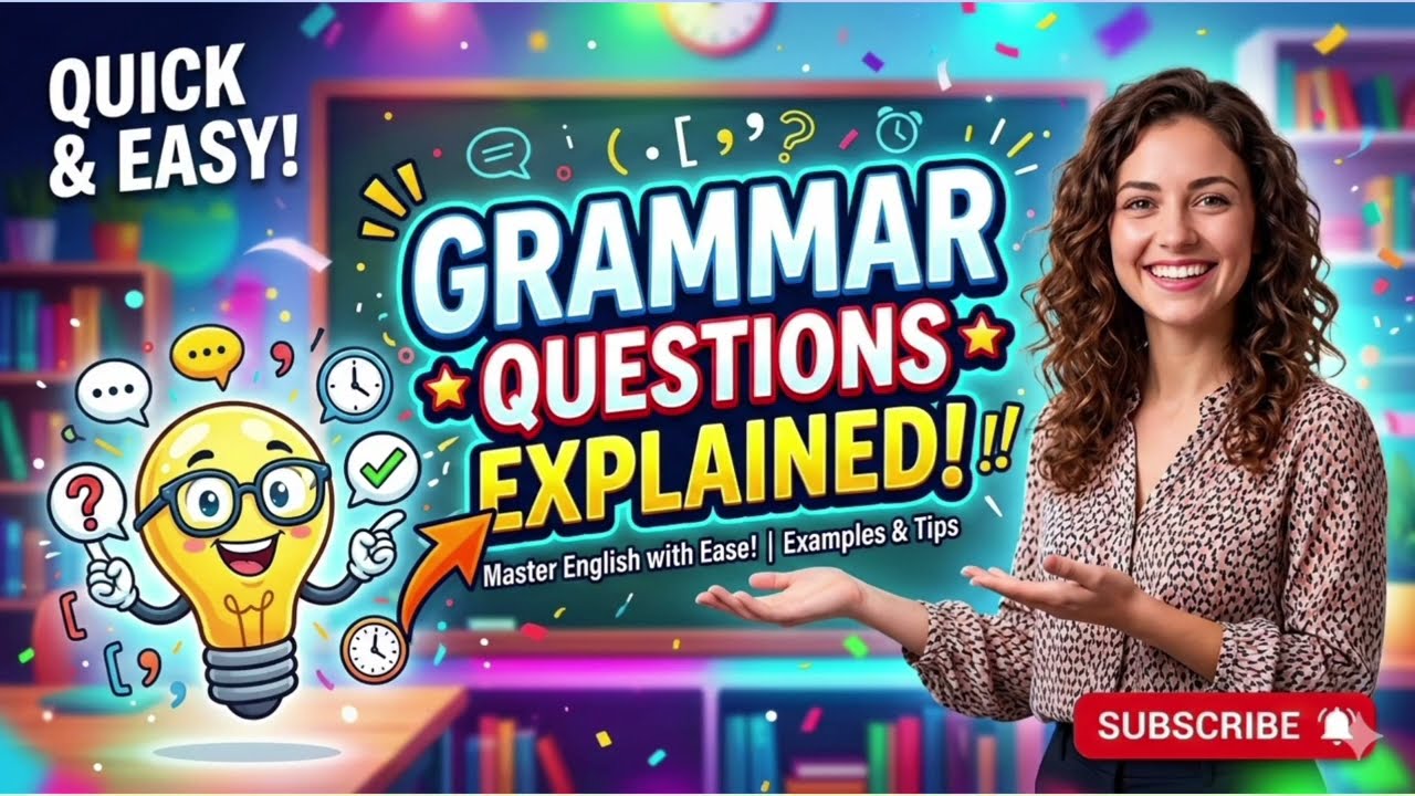 Video on English Grammar | Most Repeated Questions for all Exams (With Answers)@techtalkenglish-o2b 