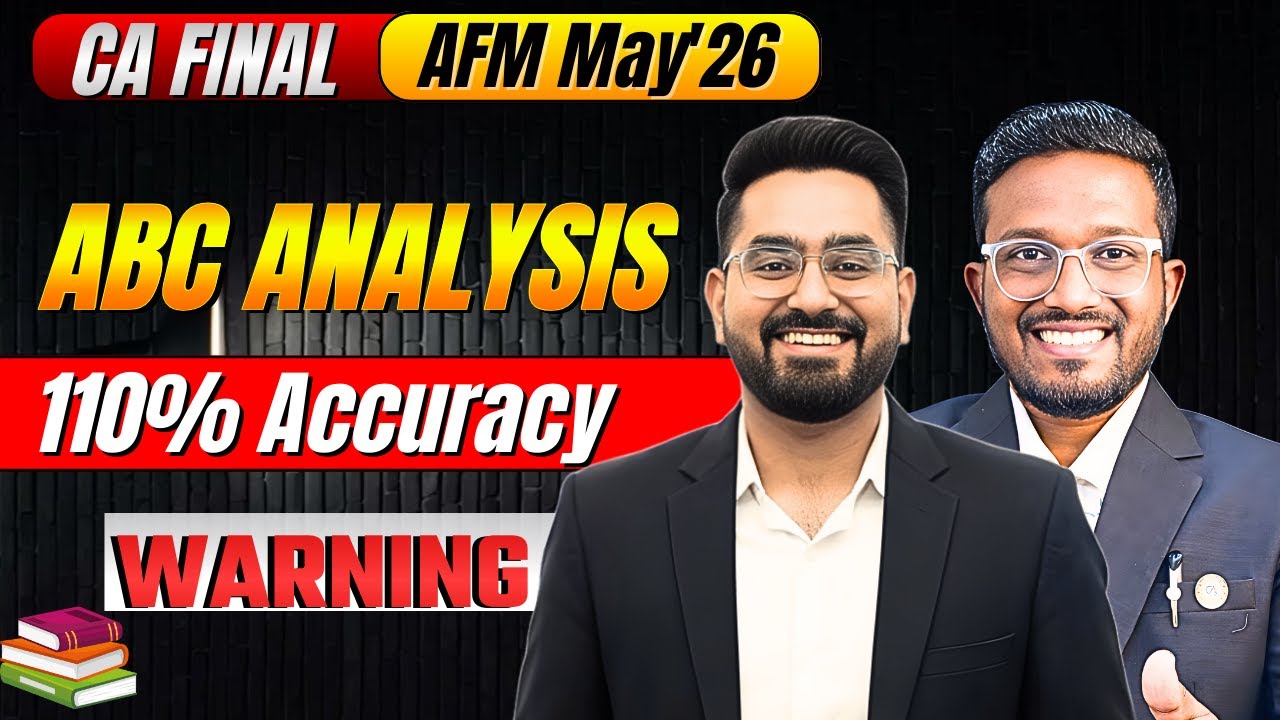 CONFIRMED Topics | Target 70+ | CA Final AFM May'26 | CA Nikhil Monga