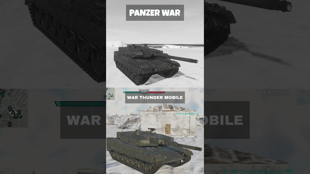 LEOPARD 2 (PL) War thunder mobile  vs Panzer war