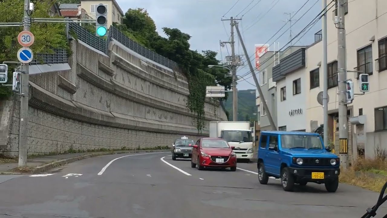 北海道中央バス・おたもい【バス前面展望(乗合)】普通 [14] 梅源線(小樽市内線) 「手宮〜清水町〜長橋〜小樽駅前〜稲穂十字街〜本局前」　〘高評価 と チャンネル登録 お願いします〙