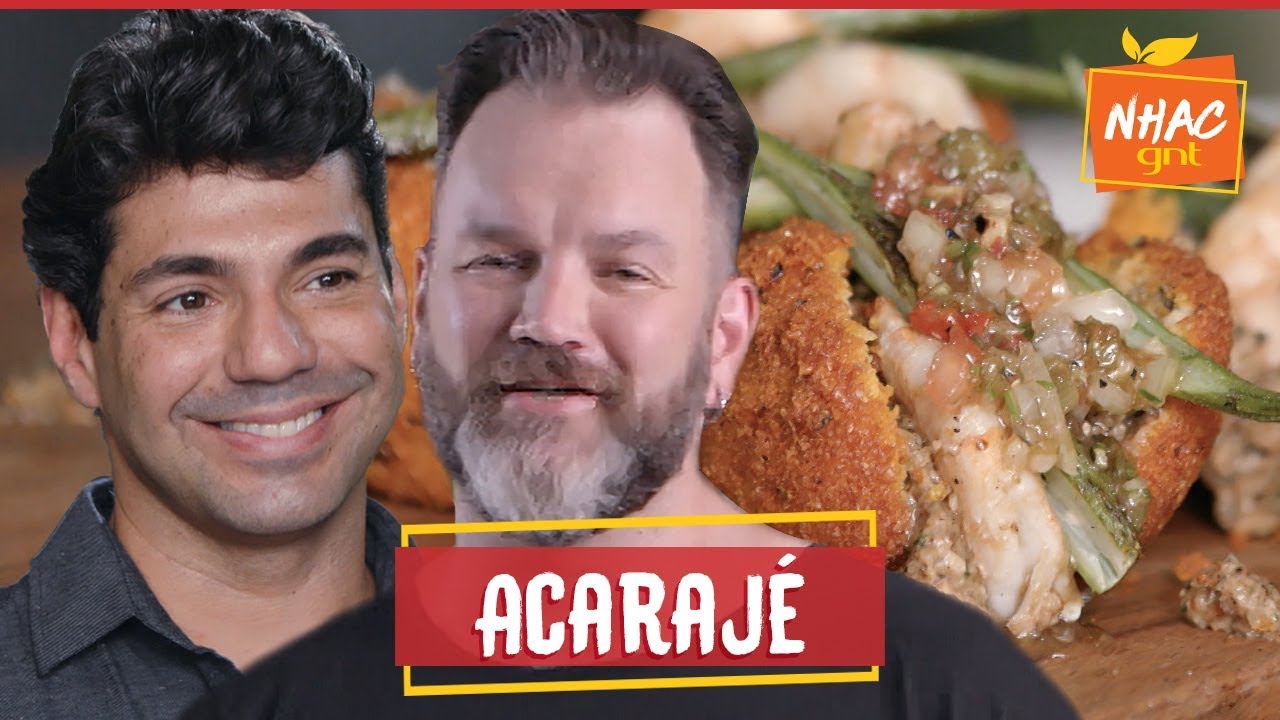 Acarajé com camarão, vatapá e quiabo tostados na brasa | Bronze e Jimmy | Perto do Fogo