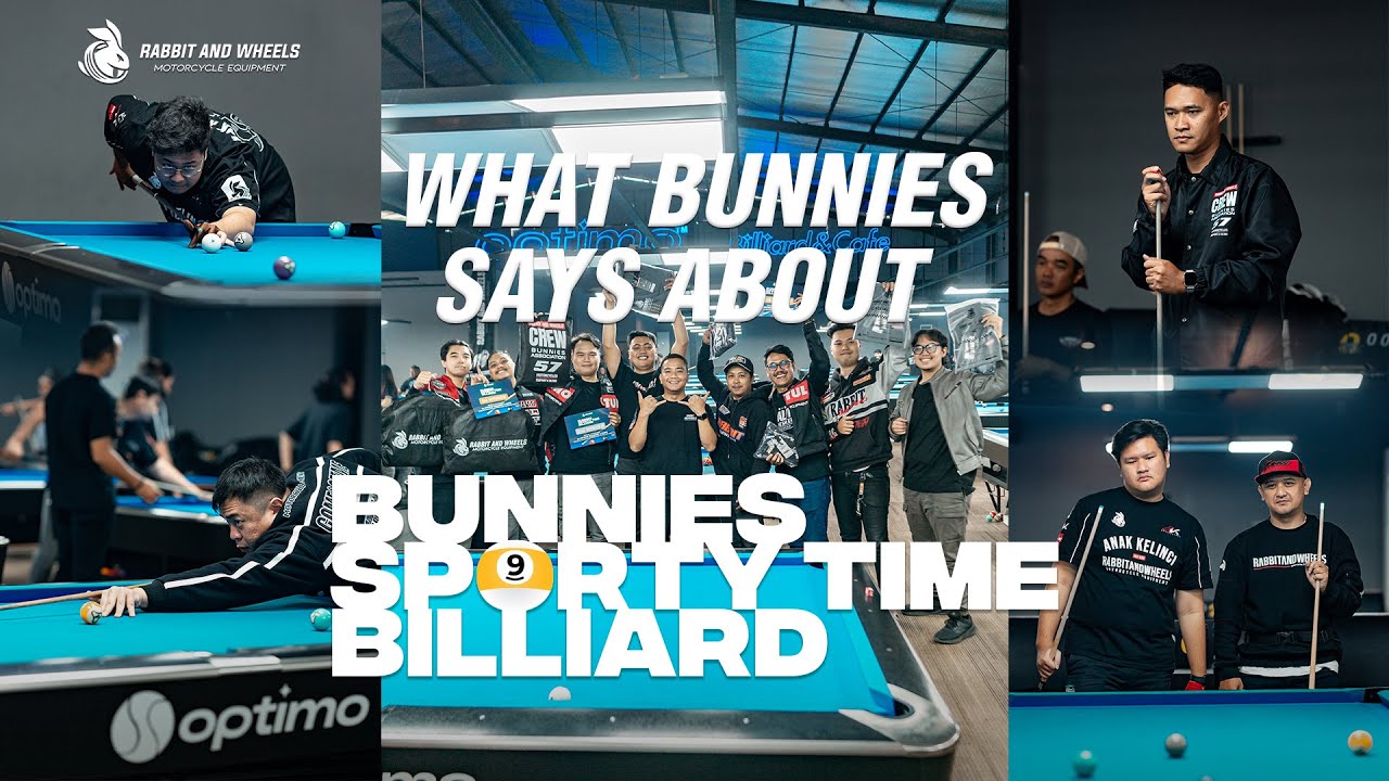 WHAT BUNNIES SAYS ABOUT BUNNIES SPORTY TIME BILLIARD