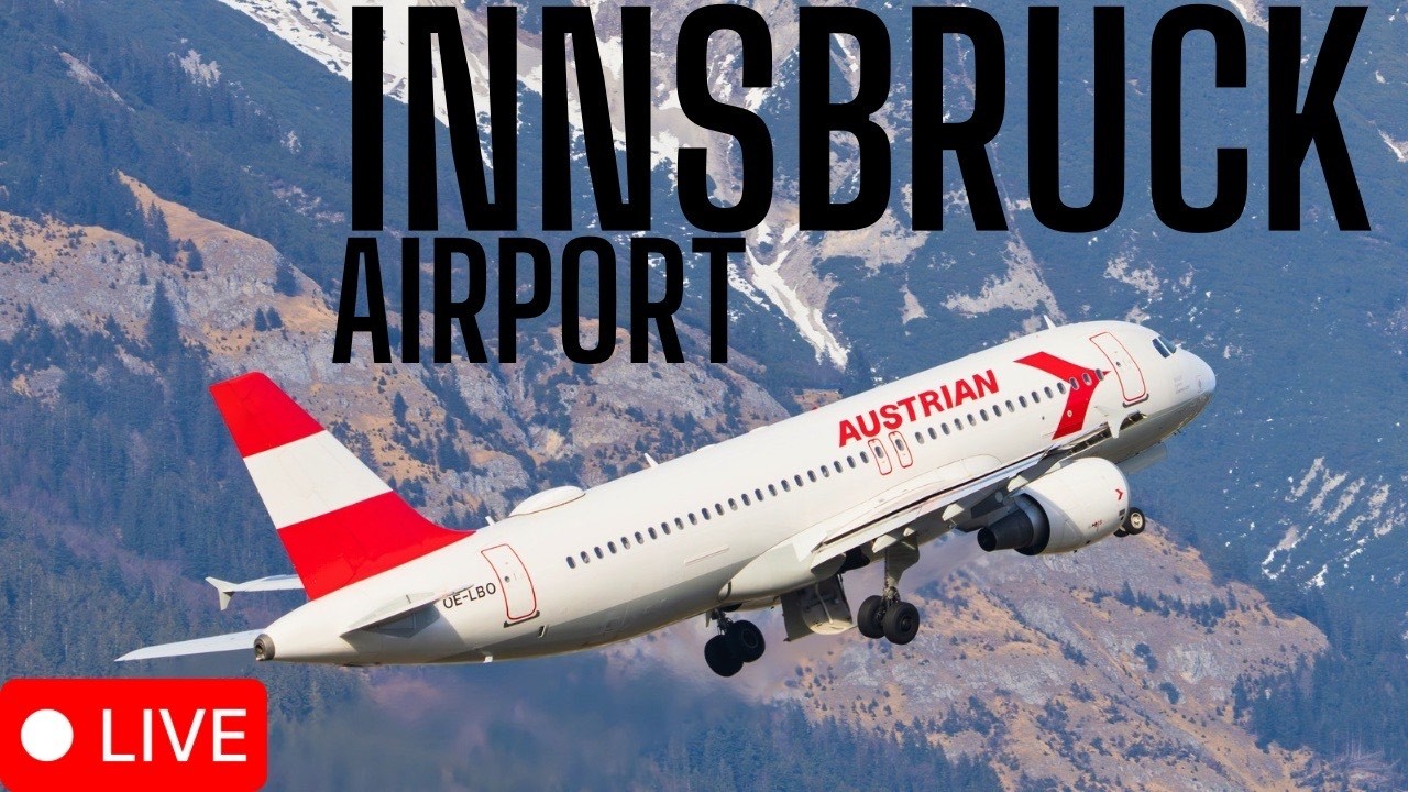 🔴 SNOW CHAOS LIVE Innsbruck Airport Plane Spotting   🛫