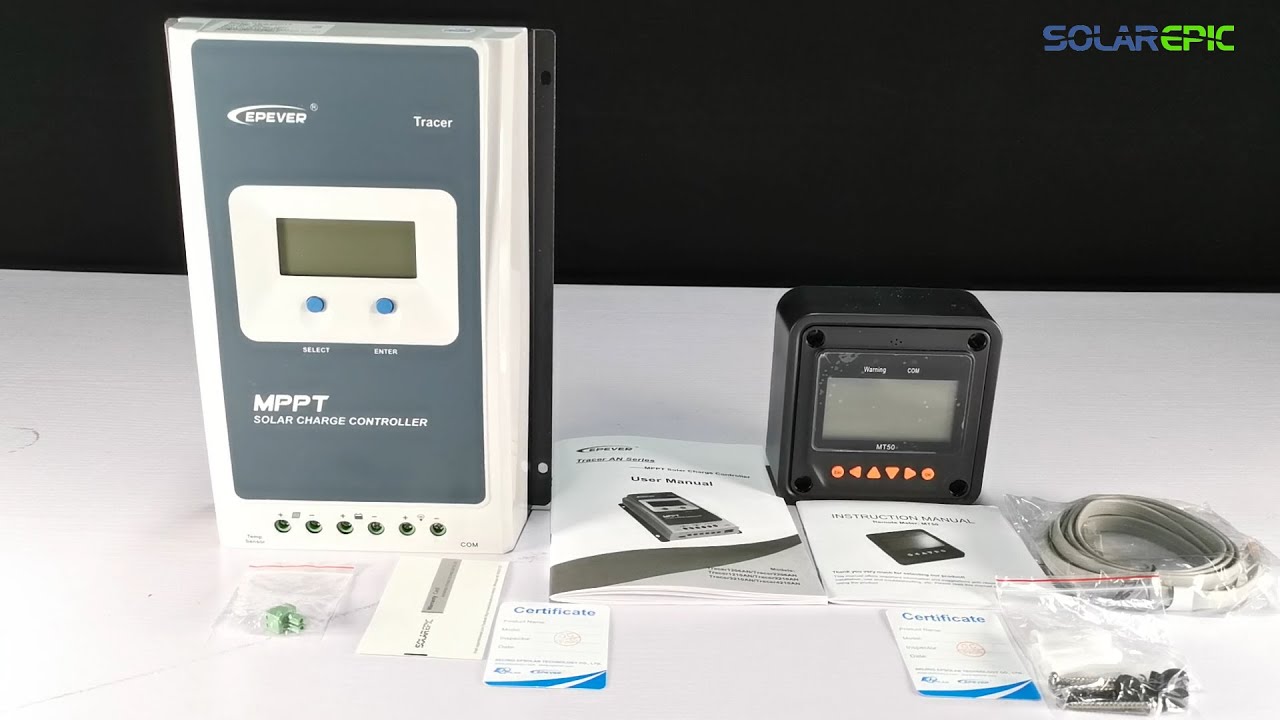 SolarEpic Epever Tracer AN MPPT Solar Charge Controller Combination Unboxing