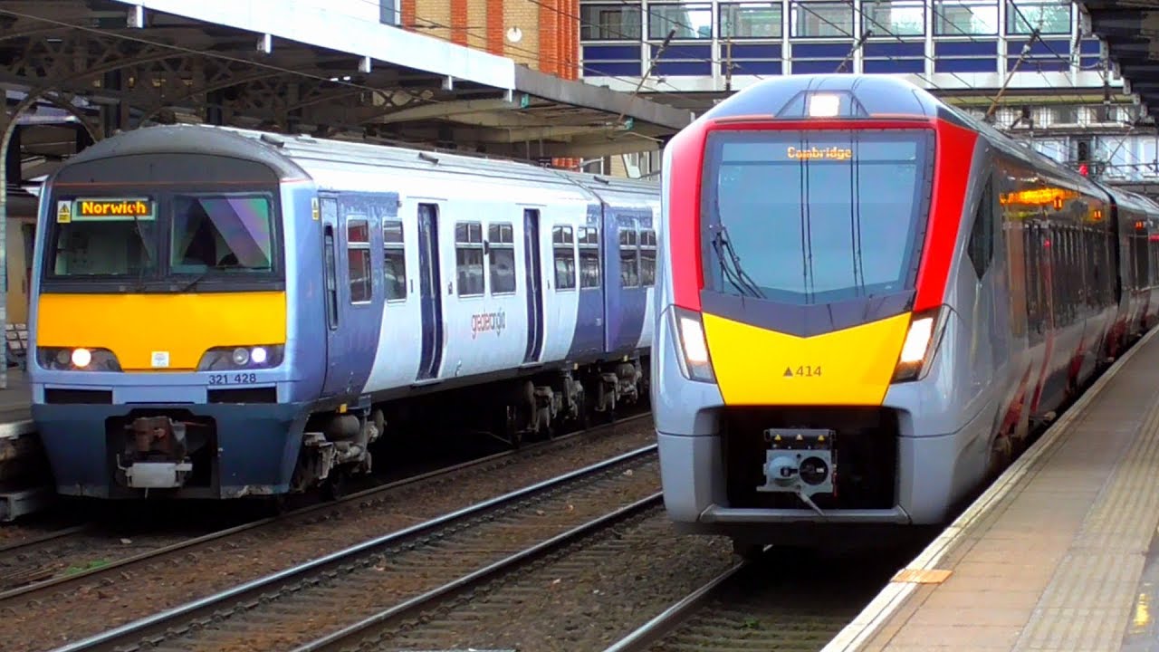 Trains at Ipswich, GEML - 29/01/20