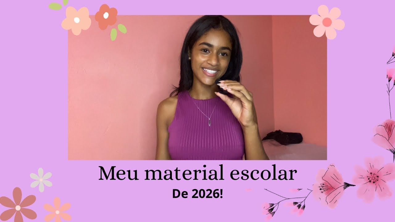 MEU MATERIAL ESCOLAR DE 2026!!
