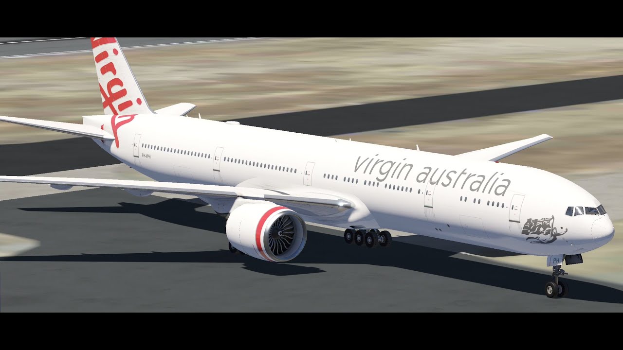Virgin Australia Boeing 777-300er Landing And Takeoff Ultra Maximum Graphics