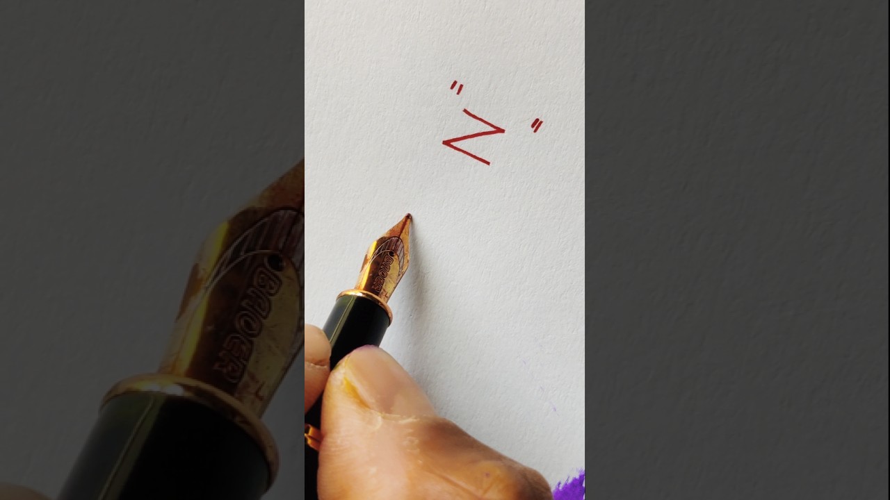How to sign letter Z?❤️✍️