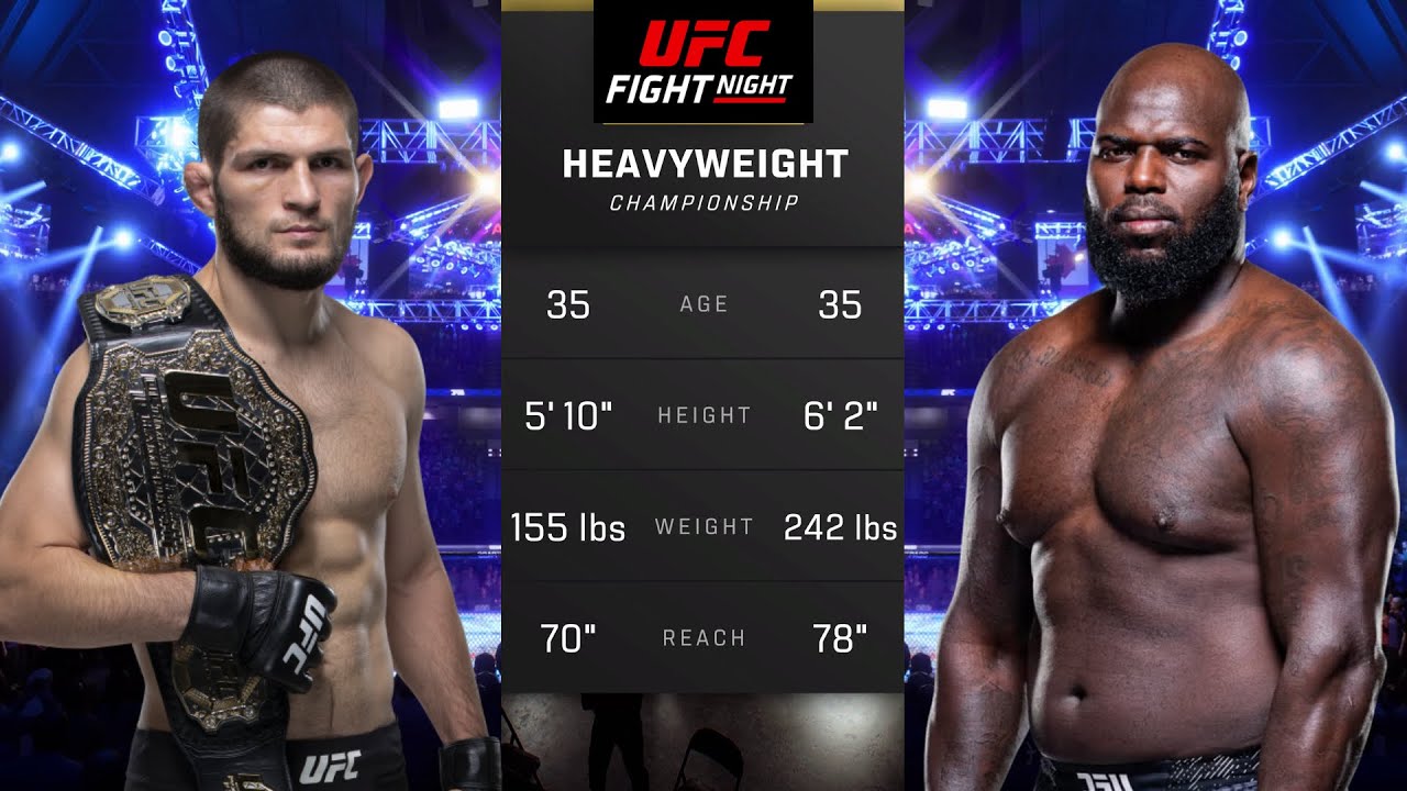 Khabib Nurmagomedov vs Jairzinho Rozenstruik Full Fight - UFC 5 Fight Night