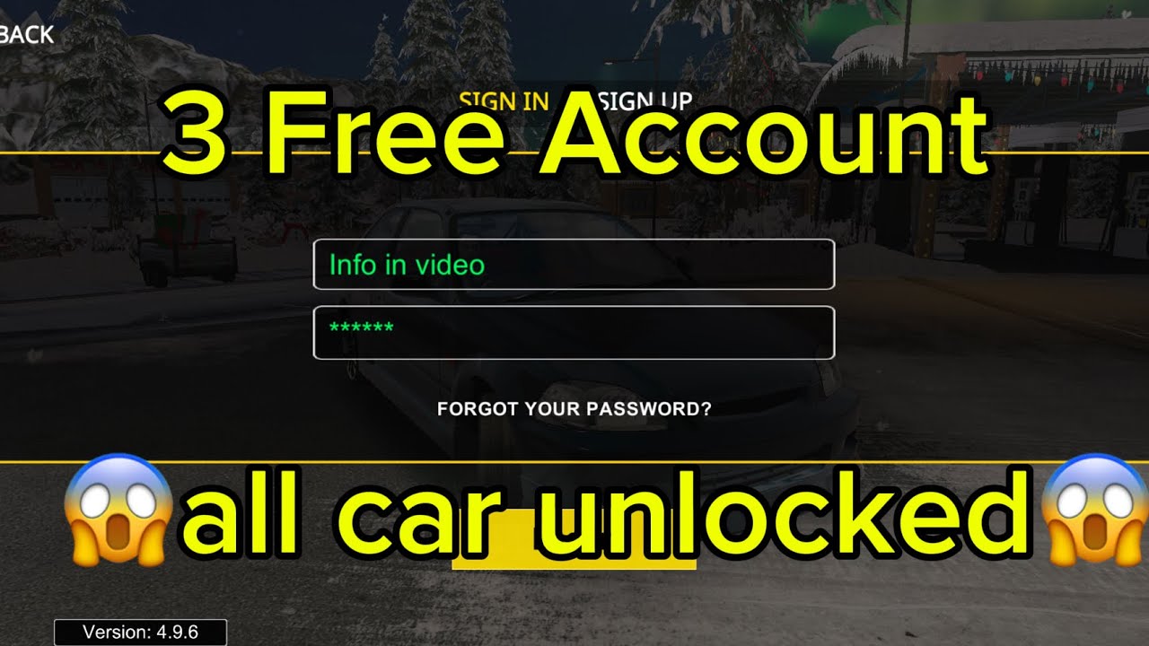 🔥CPM FREE ACC/LOVE CPM🎁/CAR PARKING  FREE ACCOUNT🔥