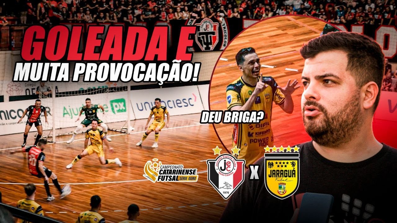 Clima Tenso na Final do Catarinense de Futsal  Bastidores JEC x Jaraguá na Arquibancada