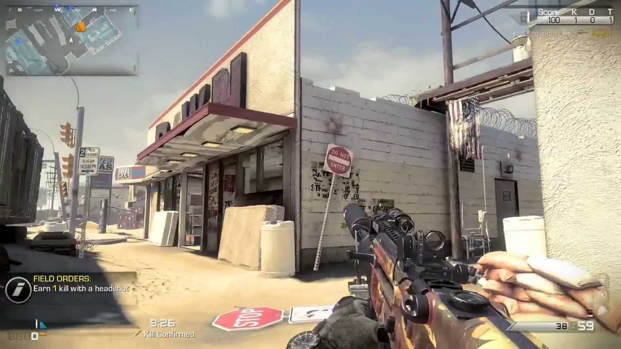 CoD Ghosts PC: MTAR-X random K.E.M. Strike on Octane map - Kill Confirmed