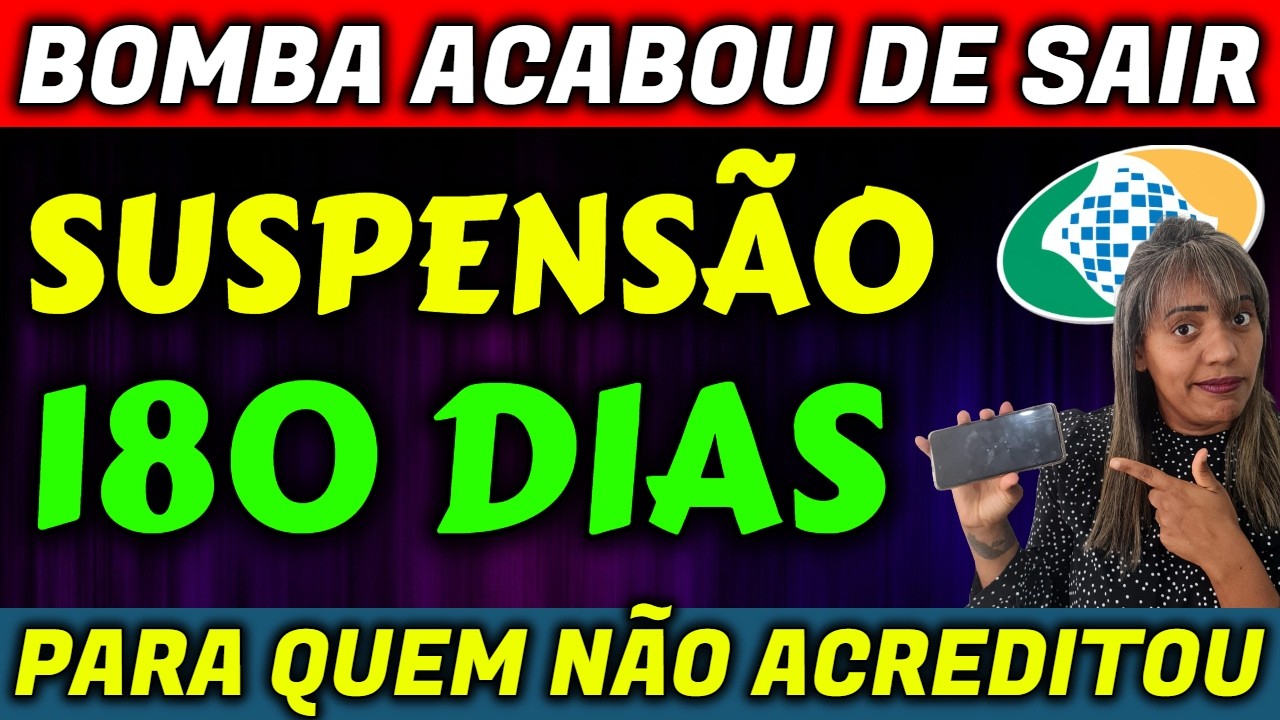 SUSPENS&Atilde;O 180 DIAS DOS CONSIGNADOS para APOSENTADOS e PENSIONISTAS