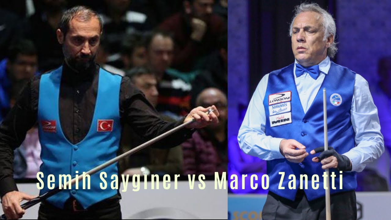 Semih Saygıner vs Marco Zanetti  [ World Cup 3 Cushion Porto 2018 ]