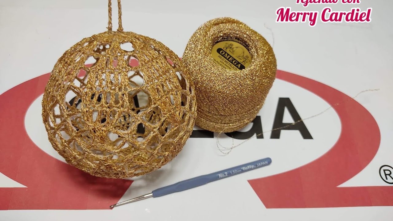 COMO TEJER ESFERA NAVIDEÑA 2020 , CLASE DE TEJIDO
