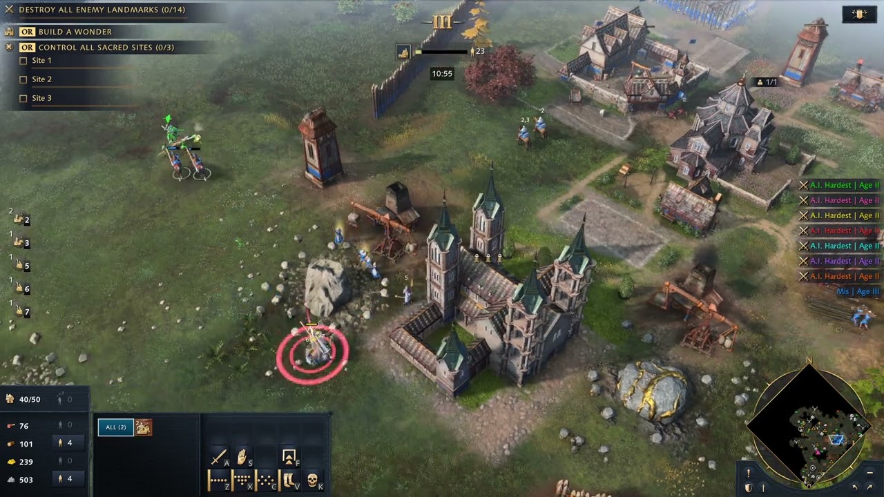 AOE4 - 1v7 Hardest AI