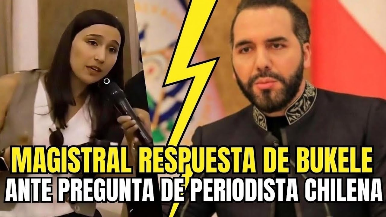 Magistral respuesta del Presidente Bukele ante pregunta de periodista sobre derechos humanos.