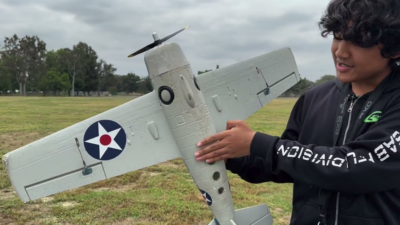 F4F Wildcat 1.0m BNF Basic - Memorial Day Flight 2023 - This plane can sure take a beating!