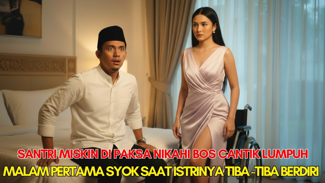 SANTRI MISKIN TERPAKSA NIKAHI BOS CANTIK LUMPUH❗ DIA MENANGIS SAAT FAKTA MALAM PERTAMA TERUNGKAP