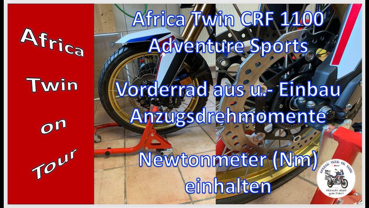 Africa Twin CRF1100 Vorderrad ausbauen