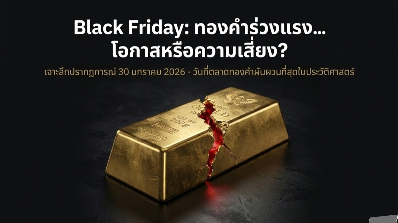 นาทีประวัติศาสตร์! ทองคำดิ่งแรงสุดในรอบ 40 ปี: จาก $5,500 เหลือ $4,800 เกิดอะไรขึ้น?