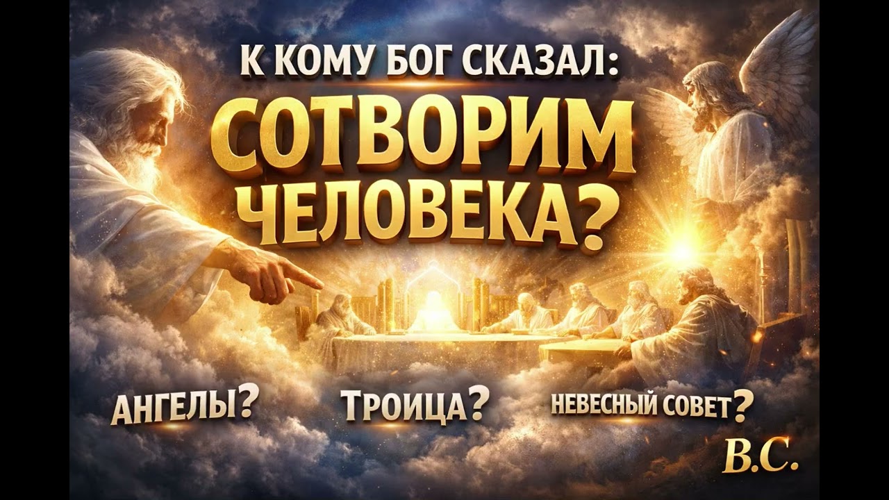 К кому Бог сказал: сотворим человека? Ангелы? Троица? Небесный совет?