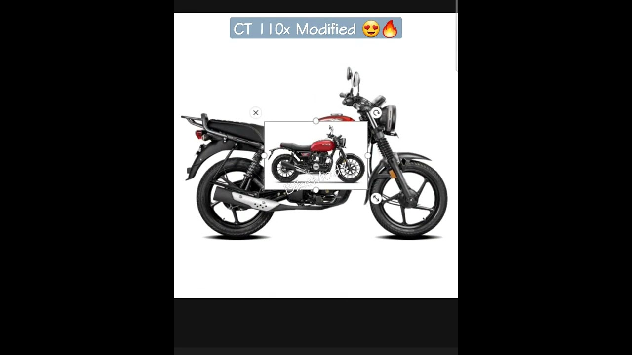 Bajaj CT 110x Modified | modified seat & headlight🔥😍  | Picsart edit