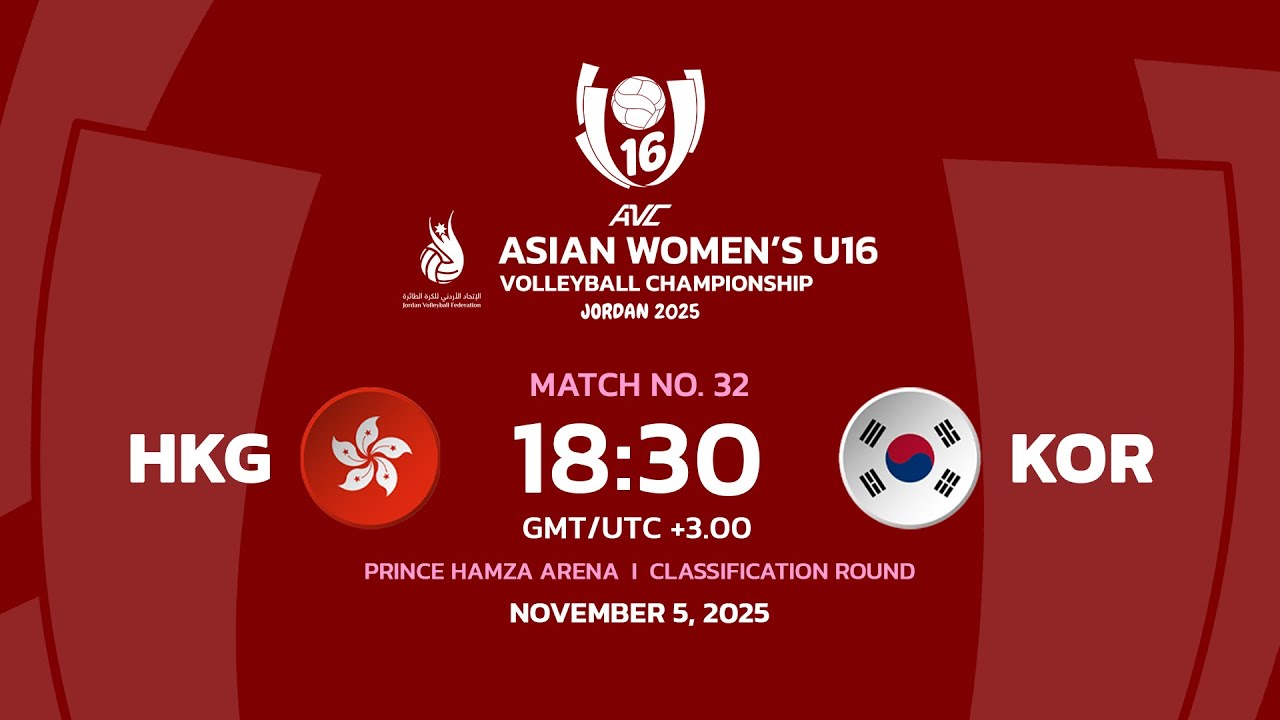 [ LIVE ] HKG VS KOR I 2nd Asian Women's U16