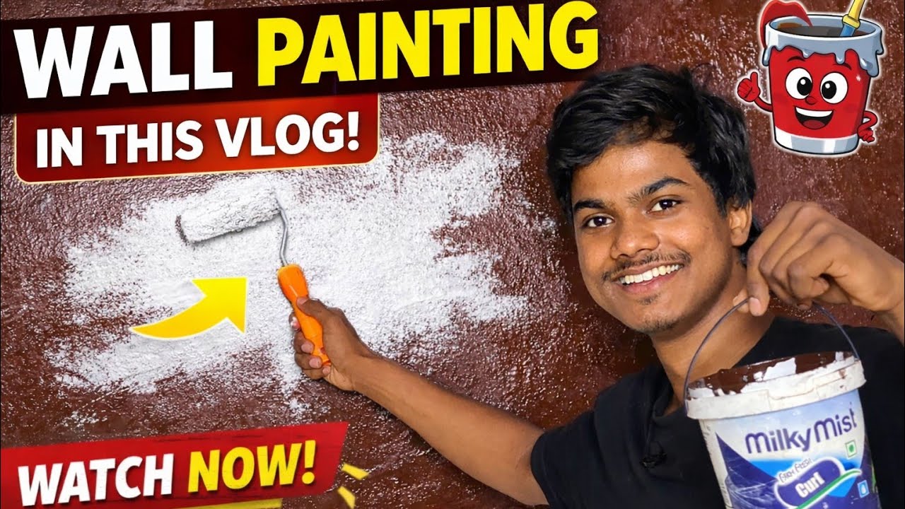 Ghar par painting kaise kare | how to paint at home | wall painting vlog 🎨
