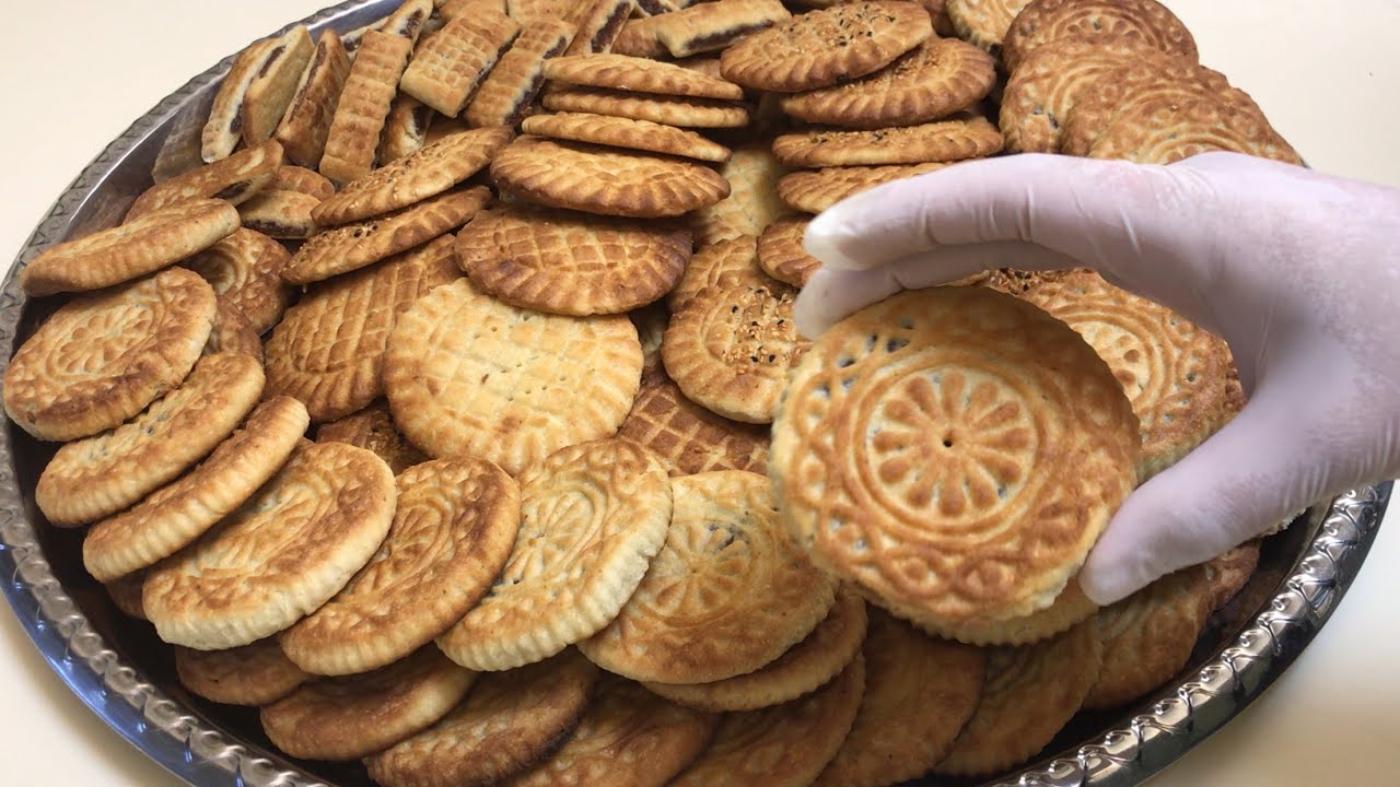اقراص العيد -كعك العيد بحشوة التمر - كليجة - سادة مقرمش بالخميرة -بالتعاون مع سلفتي زها