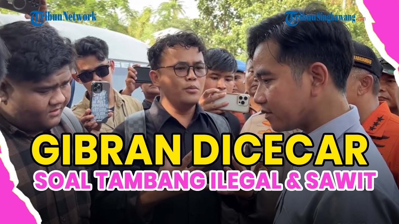 &reg;️🔴 MOMEN GIBRAN DICECAR & DIKELILINGI MAHASISWA❗SOAL TAMBANG ILEGAL & SAWIT