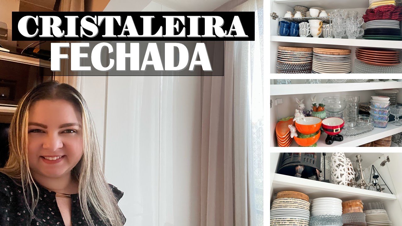 TOUR PELA MINHA NOVA CRISTALEIRA FECHADA | DICAS DE MARCENARIA E ORGANIZAÇÃO