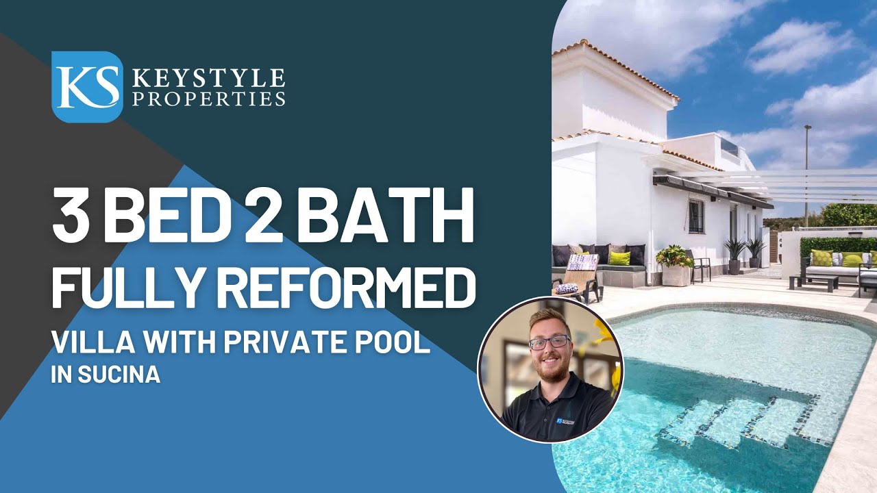 Fully reformed 3 bed 2 bath villa with private pool and outside dining in Sucina