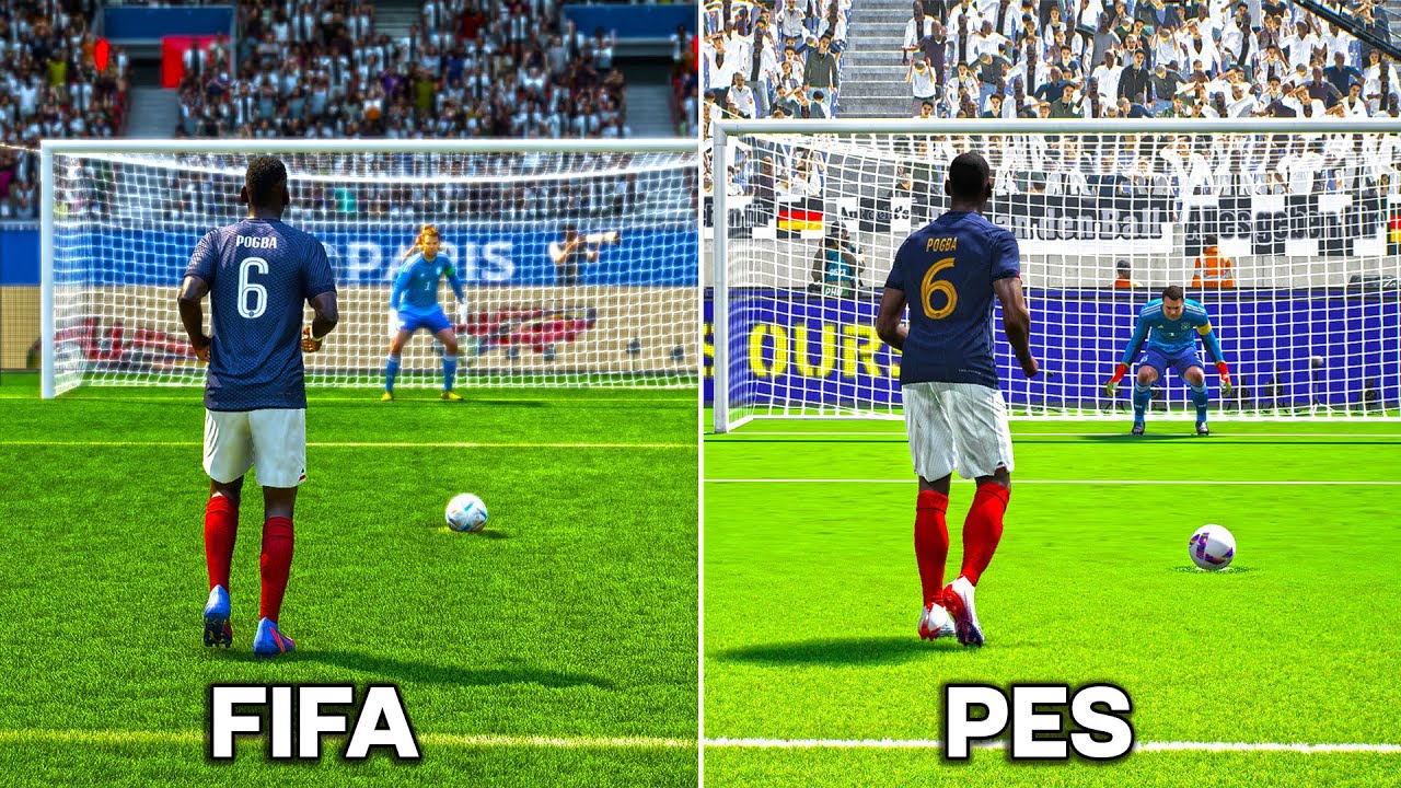 PAUL POGBA Penalty &bull; FIFA vs PES (2013-2023)