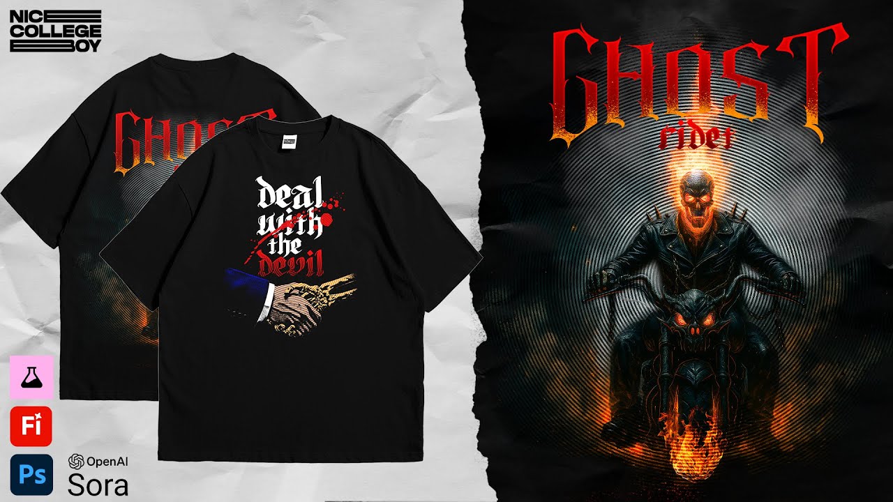Creating Ghost Rider Inspired Streetwear with AI | Movie Inspo Ep. 1
