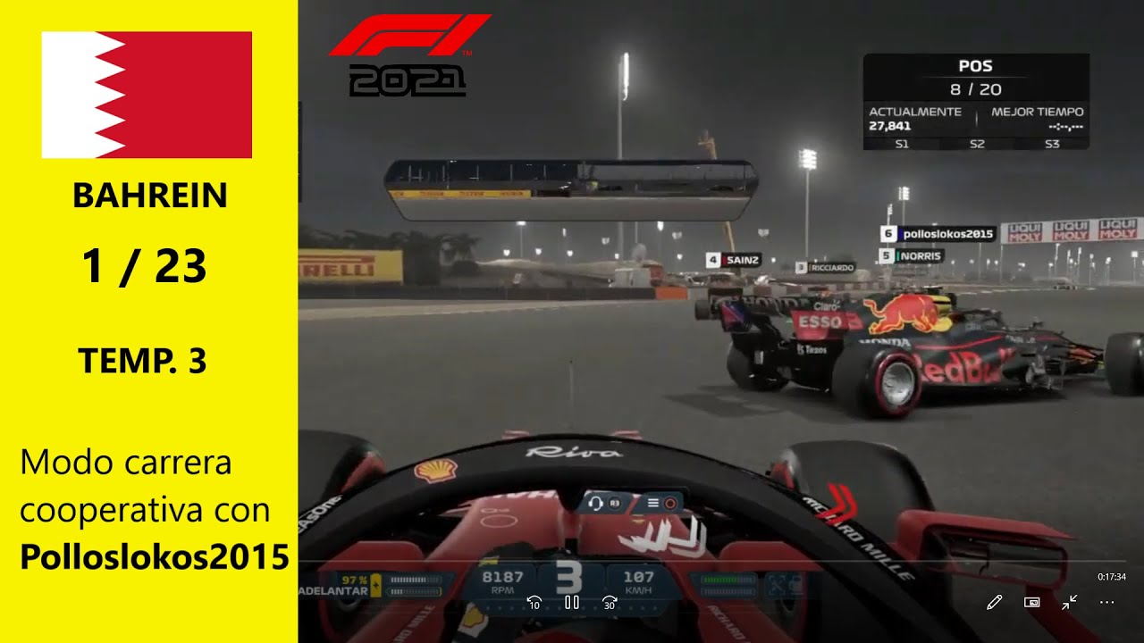 Lando Norris me frusta | Bahrein 1/23 Modo carrera cooperativa Ft. Polloslokos2015 | F1 2021