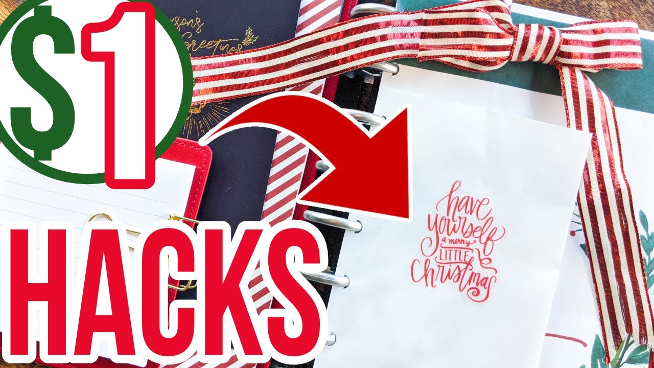 DIY  Holiday Planner Setup and Flipthrough: Target Dollar Spot Ideas!!