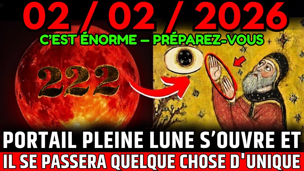 2 FÉVRIER 2026 : PORTAIL PLEINE LUNE 02/02 S'OUVRE 🌕 MIRACLES & MANIFESTATION DE L’UNIVERS