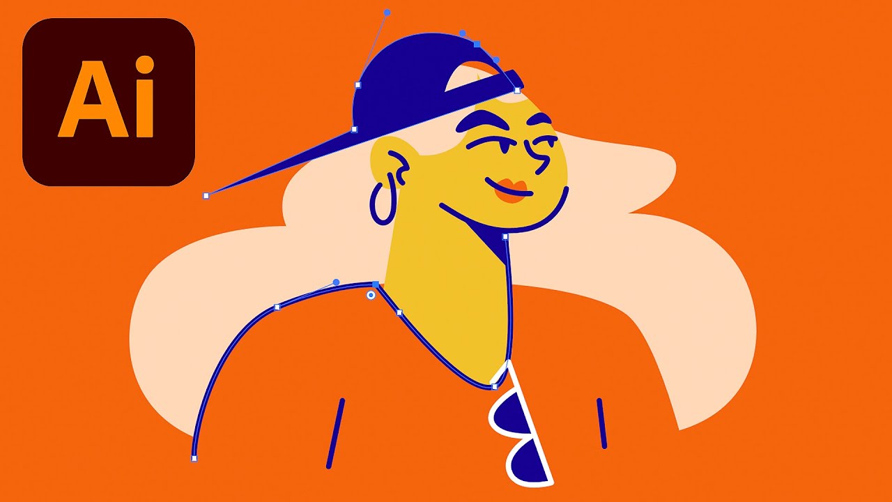 Процесс создания иллюстрации плоского персонажа (руководство по Illustrator)