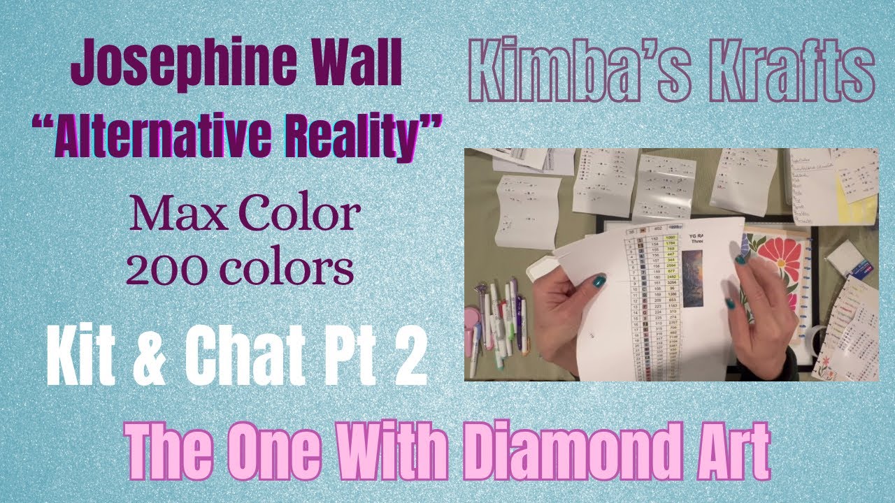 Diamond Painting Kit and Chat Part 2 - TOWTDA Josephine Wall “Alternative Reality” - it’s done!!