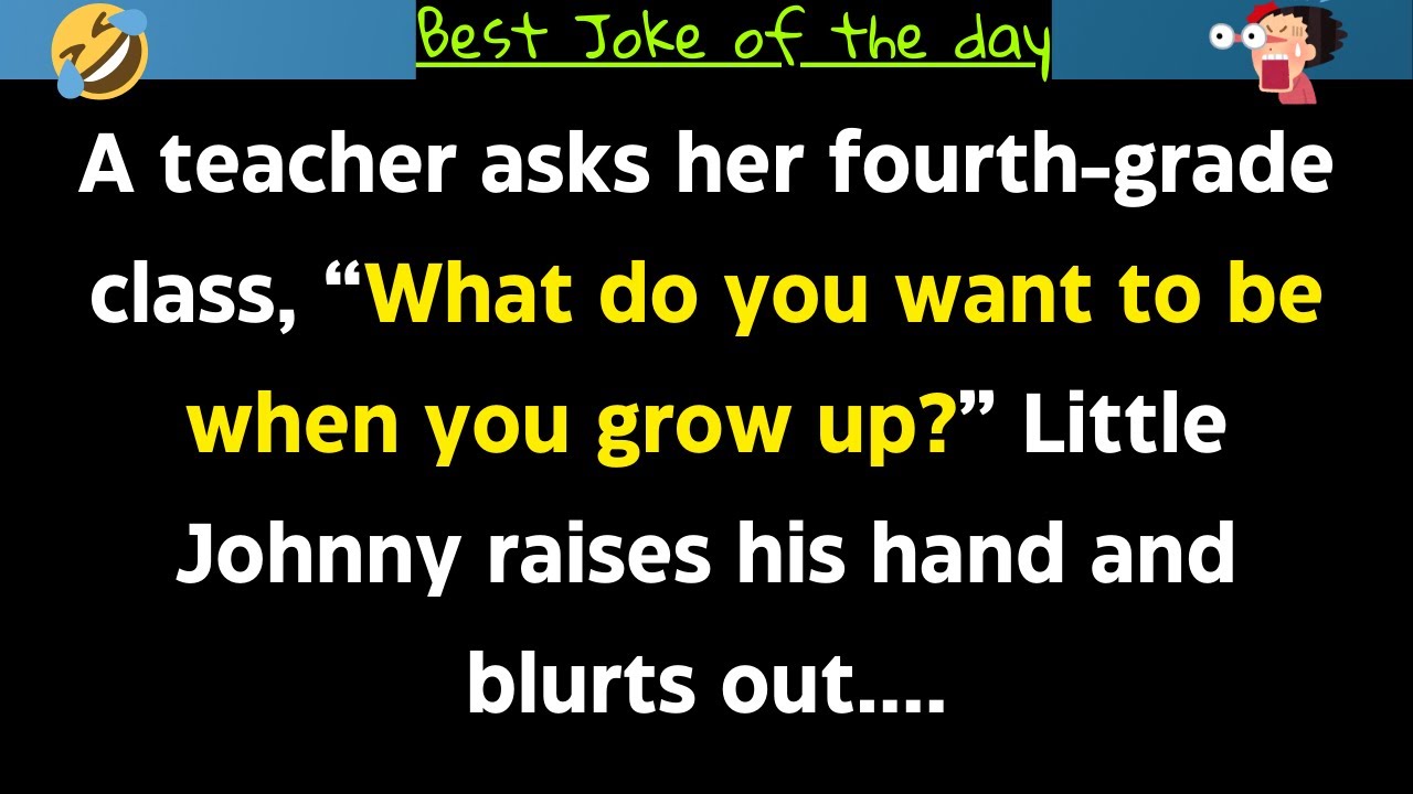 🤣Little Johnny’s Answer Shocked the Class—But the Final Twist Was Worse #jokes