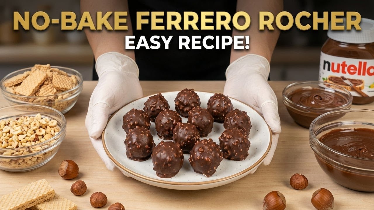 ✨DIY FERRERO ROCHER! Easy Homemade Recipe | Dessert No Oven.