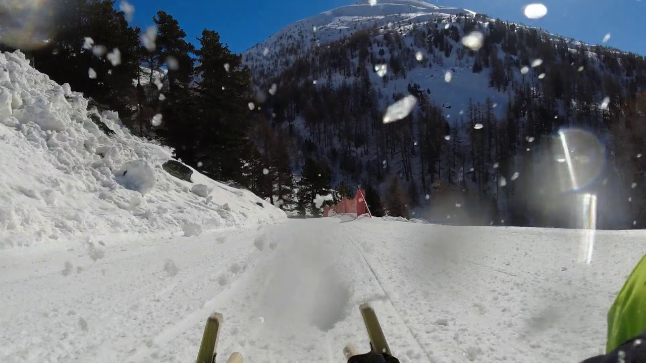 Schlittelbahn Muottas Muragl / Toboggan Run Graub&uuml;nden Dji Osmo Action RockSteady Kathrein Schlitten
