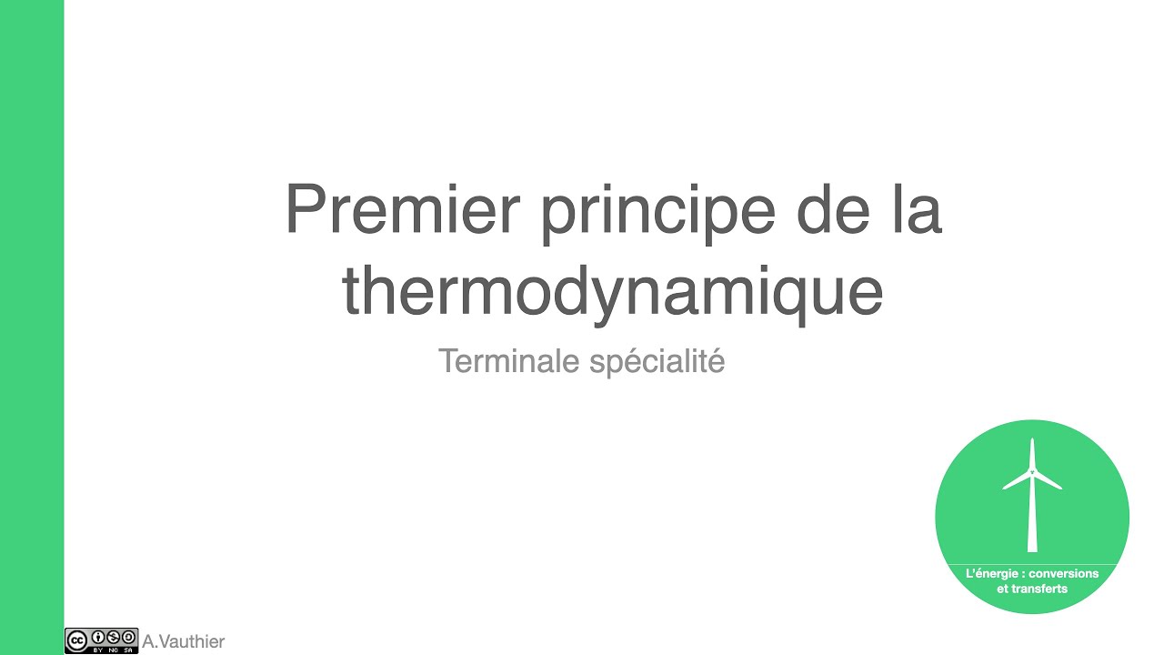Premier principe de la thermodynamique