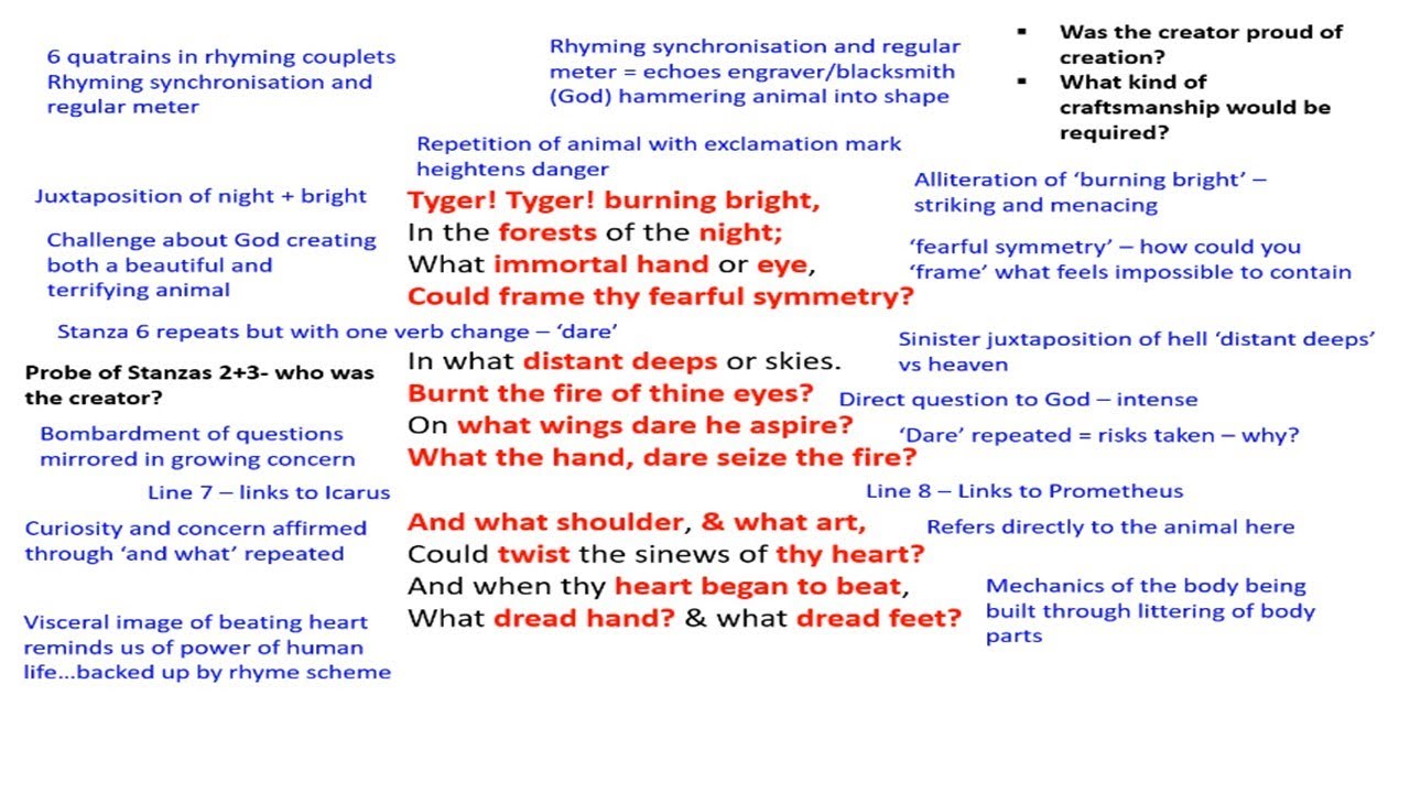 The Tyger By William Blake Analysis